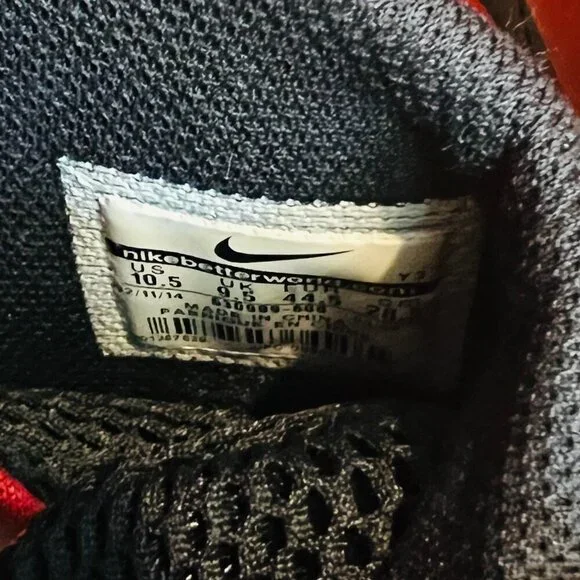 2014 PreOwned Nike Lil Penny Posite University Red Black Men Shoes - Picture 4 of 16